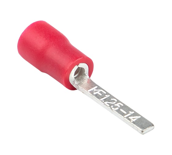 Изображение товара Штыревой плоский изолированный наконечник EKF НШПИ 0.25-1.5, 50 шт PROxima nshpi-0.25-1.5