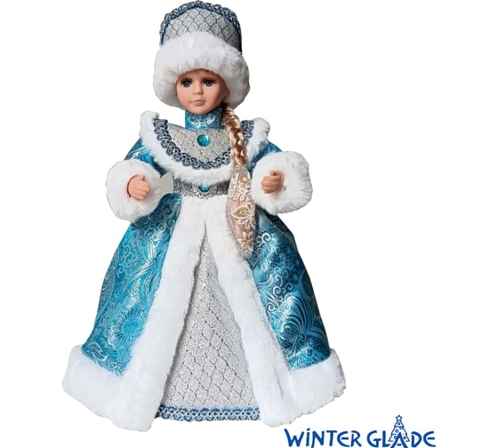 Изображение товара Фигурка Снегурочка 40 см (голубой/серебряный) Winter Glade MS0640