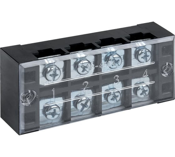 Изображение товара Клеммный терминал EKF TB-4504, до 4,5 мм2 45A 4 клеммные пары 50 шт PROxima tb-4504
