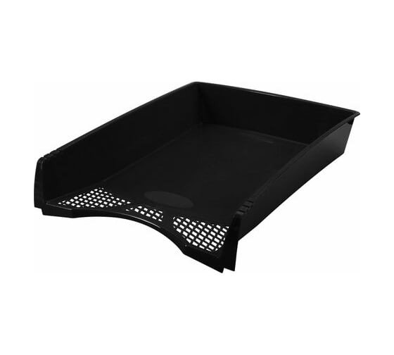 Изображение товара Горизонтальный лоток STAFF Profit для бумаг, A4 330х260х60 мм, полипропилен, черный, 237269