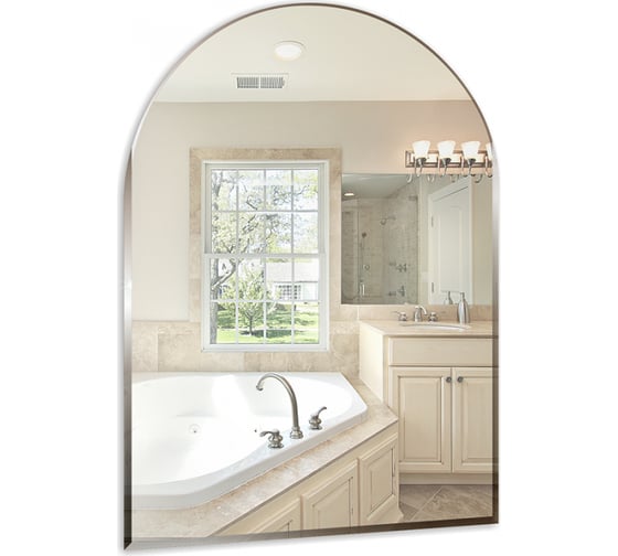 Изображение товара Зеркало Mixline Аркада 490x670 мм., без полки., с фацетом 525419