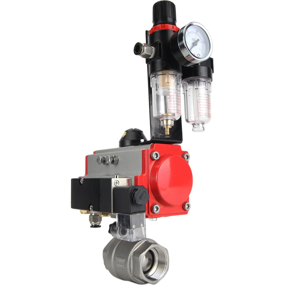 Изображение товара Кран шаровой DN.ru КШМП 316 230 ISO Ду80 Ру40 нержавеющая сталь, разборный