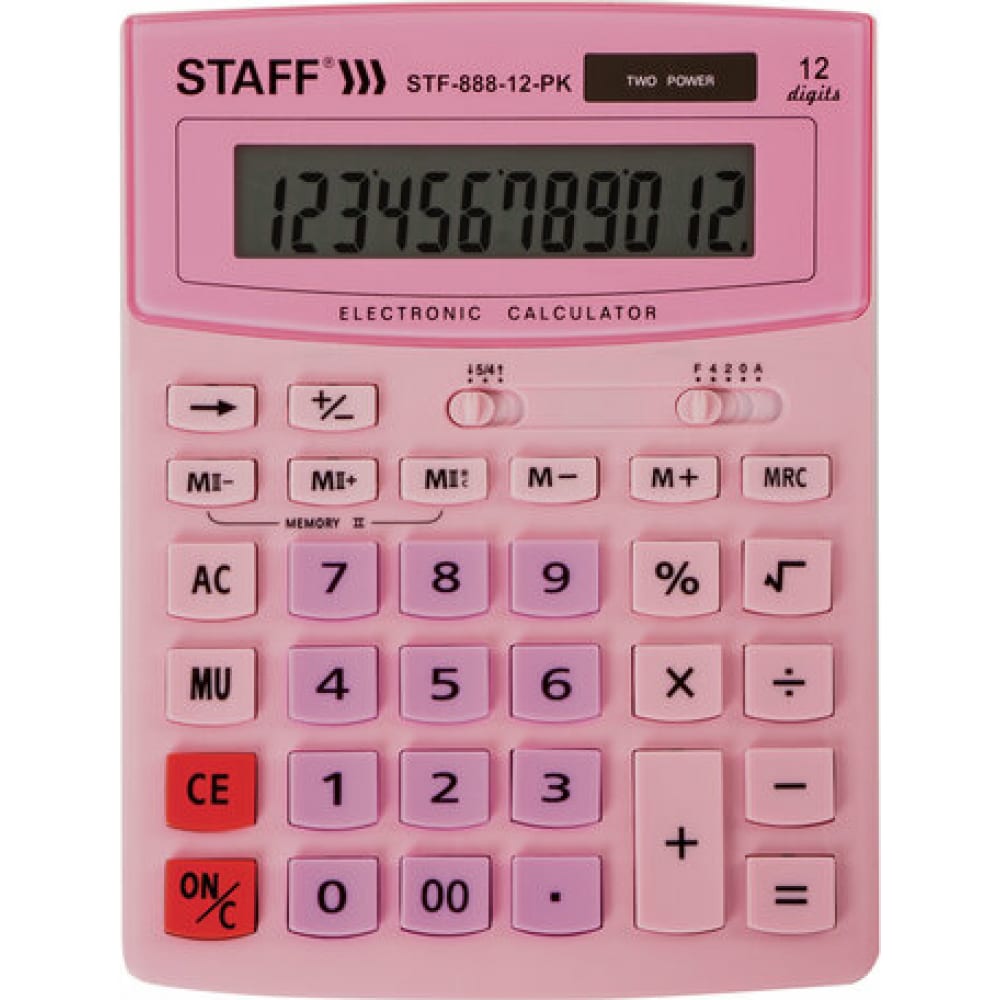 Настольный калькулятор Staff настольный металлический калькулятор staff