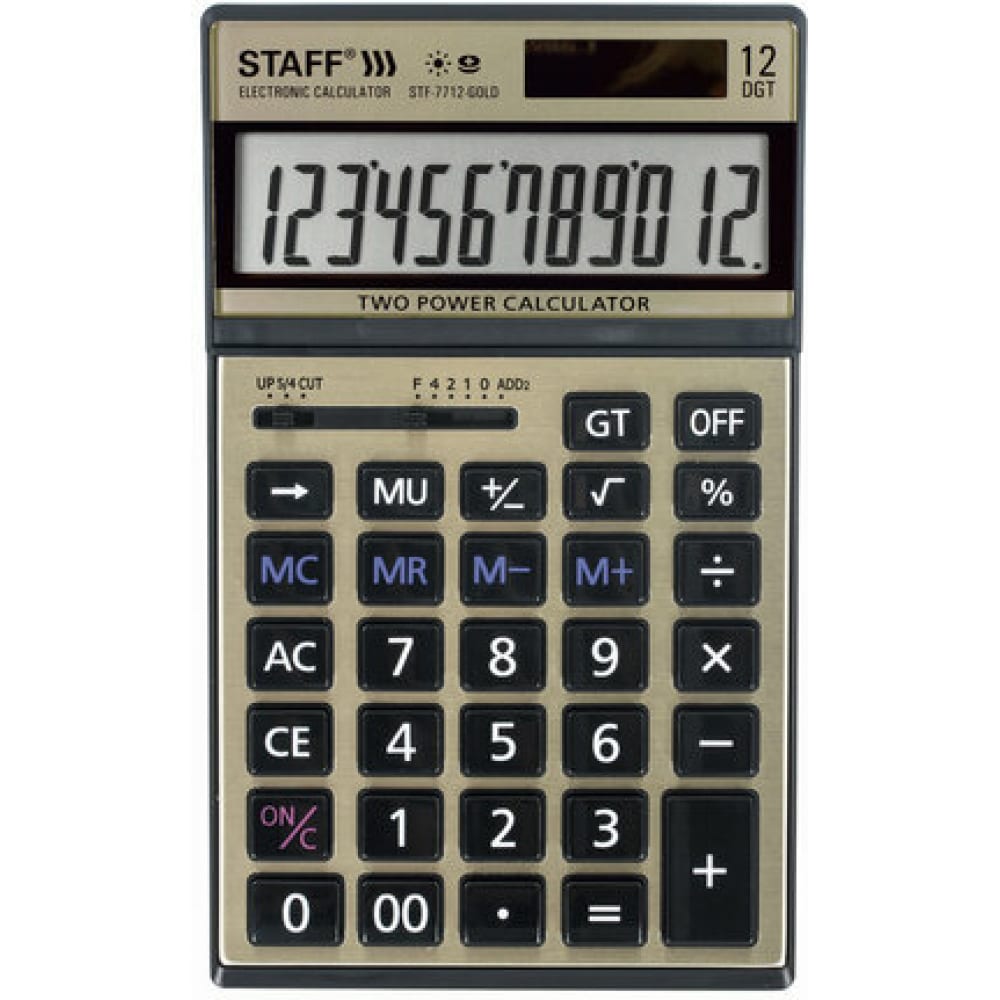 Настольный металлический калькулятор Staff - 250306