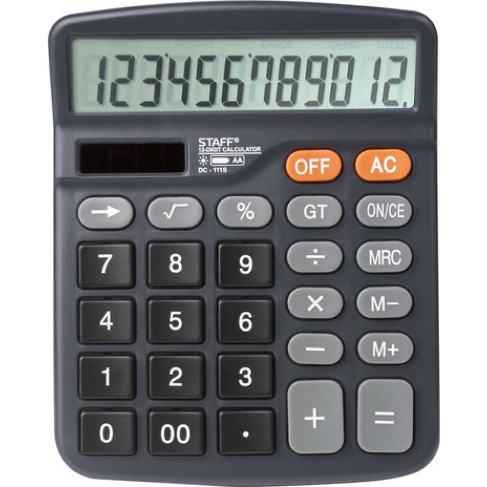 Компактный настольный калькулятор Staff настольный металлический калькулятор staff