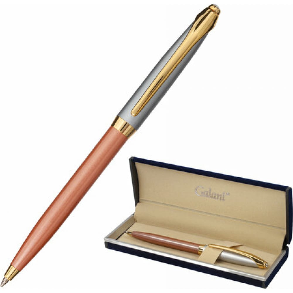 Подарочная шариковая ручка Galant набор ножей 2 шт европа розовое золото