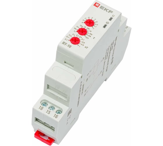 Изображение товара Реле времени EKF (10 устанавл. функц.) PROxima rt-10