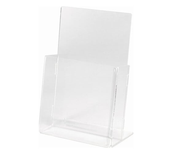 Изображение товара Настольная подставка STAFF для рекламных материалов 160x115х32 мм, для узких буклетов 291171