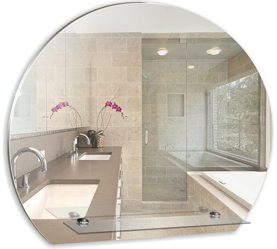 Изображение товара Зеркало Mixline Елена 570x480 мм., с полкой 525471