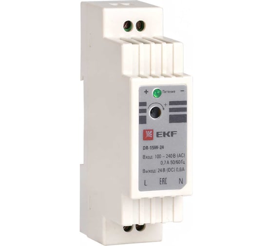Изображение товара Блок питания EKF 24В DR-15W-24 PROxima dr-15w-24