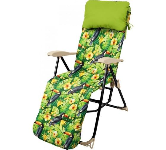 Изображение товара Кресло-шезлонг Nika принт с туканами HHK5/T
