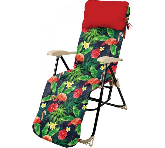 Изображение товара Кресло-шезлонг с принтом, с фламинго Nika HHK5/F