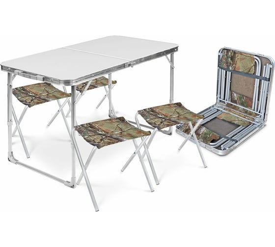 Изображение товара Набор складной мебели Nika серый металлик ССТ-К2/1