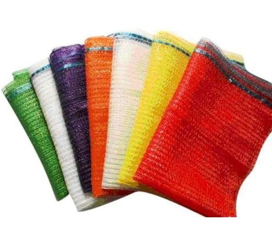 Изображение товара Набор сеток-мешков ЛЕТО для овощей 25х39см до 5 кг с завязками и ручками 10 шт 97703