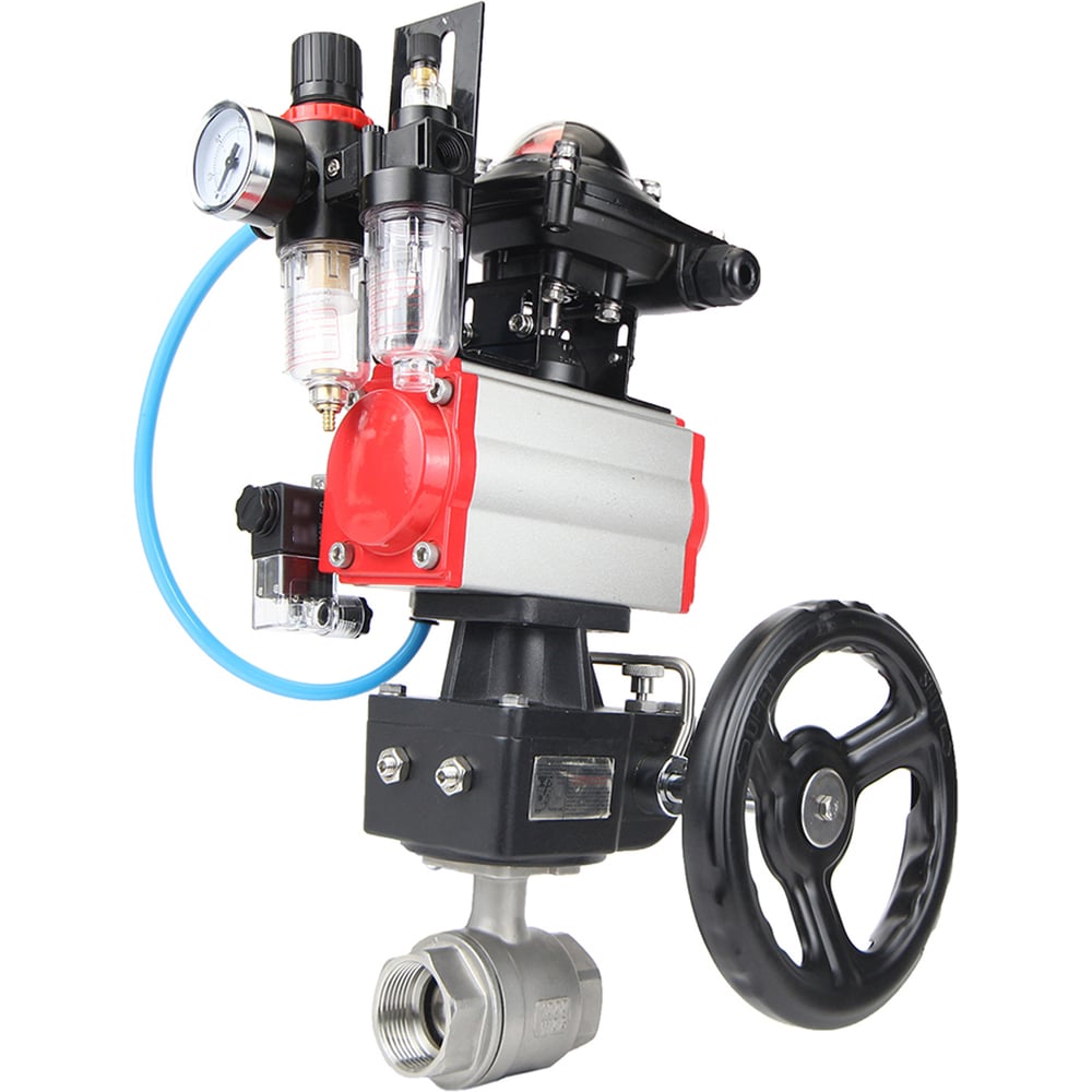 Изображение товара Кран шаровой DN.ru КШМП.316.230-ISO Ду20 Ру63 с пн.приводом