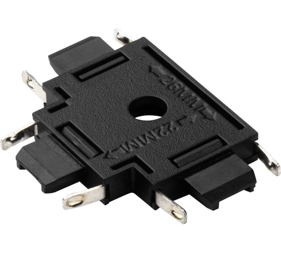 Изображение товара Аксессуары к шинопроводу Jazzway MTR16 CT-BL Коннектор черный T-обр. 5057333