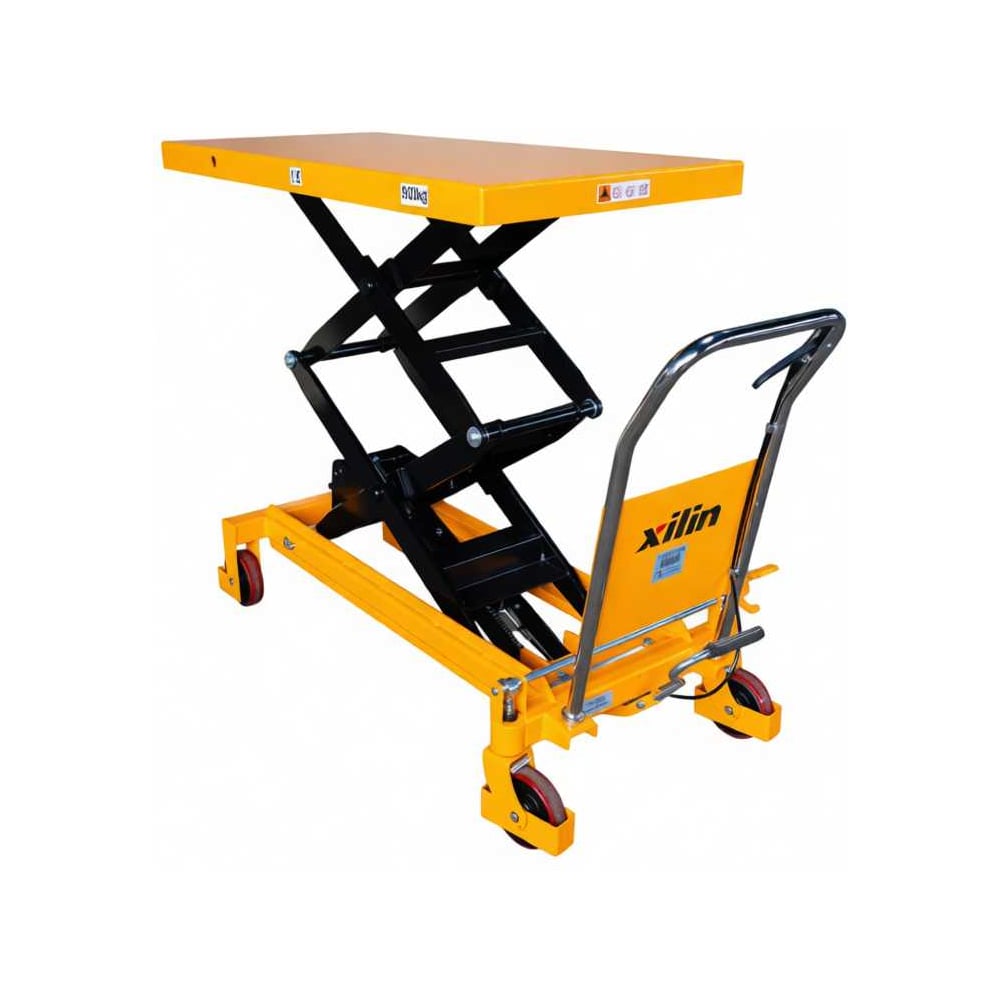 Изображение товара Подъемный стол Xilin грузоподъемностью 800 кг с гидравликой и колесами полиуретан