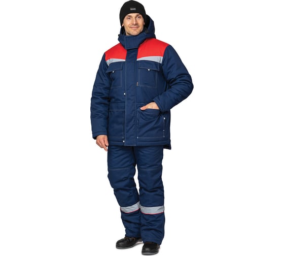 Изображение товара Костюм мужской утепленный Прабо Профессионал 2 синий/красный р-р 44-46/182-188 38728