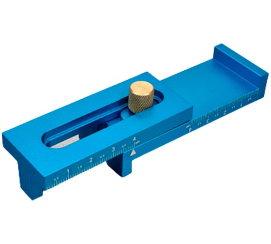 Изображение товара Раздвижная линейка с фиксатором и упором Uniq tool 80x30 мм UTM-0098C-1