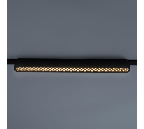 Изображение товара Трековый светодиодный светильник Jazzway MTR16 1418 18Вт 3000K grid 60 град BL (чёрный) IP20 низковольтный 5056459