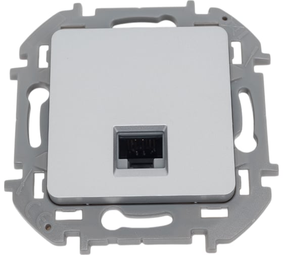 Изображение товара Розетка компьютерная Legrand Inspiria RJ45, категория 5e, UTP, алюминий 673827