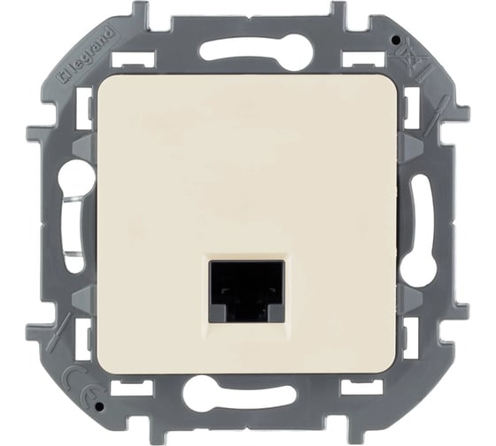 Изображение товара Розетка компьютерная Legrand Inspiria RJ45, категория 5e, UTP, слоновая кость 673826