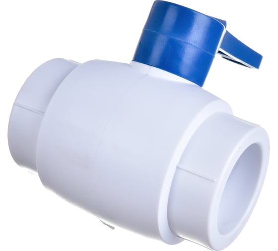 Изображение товара Кран шаровой Blue Ocean (шар - пластик ABS) рычаг полипропиленовый для ХВС - 40 PPRF/BV/PPR/CW(W)-40