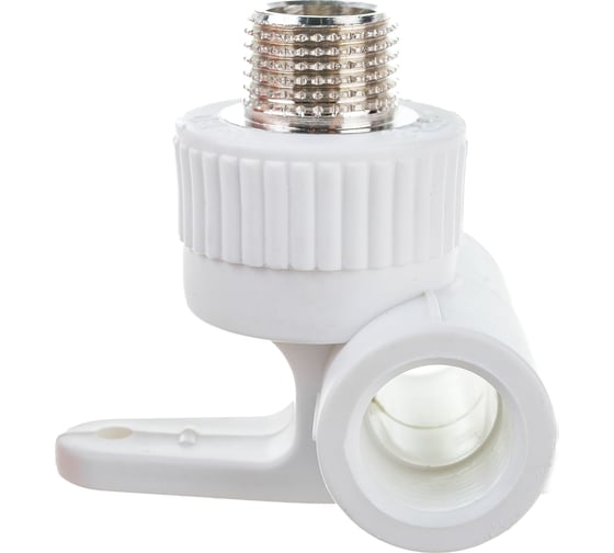 Изображение товара Водорозетка-тройник Blue Ocean полипропиленовая с креплением 20х1/2 НР PPRF/ETTTC(W)-20х1/2"