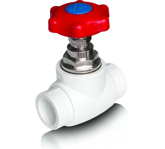 Изображение товара Полнопроходной вентильный кран Blue Ocean полипропиленовый - 32 PPRF/PPR-GV(W)-32