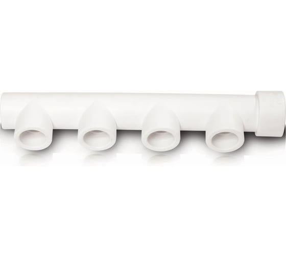 Изображение товара Коллектор 4 отвода Blue Ocean полипропиленовый 40х25х4 PPRF/FCETA(W) -40х25х4