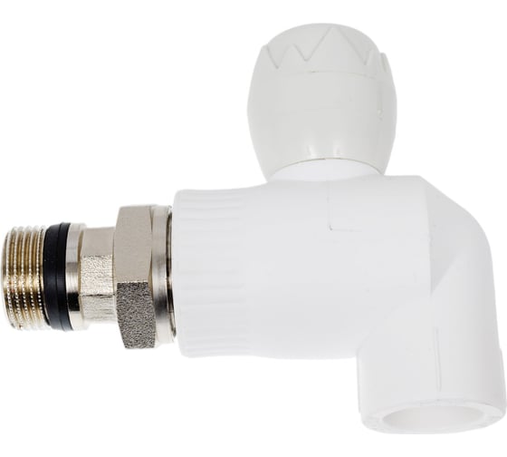 Изображение товара Шаровой кран для радиатора Blue Ocean полипропиленовый, угловой - 25х3/4 PPRF/PPR/EBVH-1(W)-25х3/4"