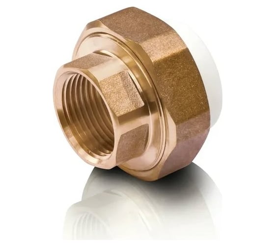 Изображение товара Комбинированная разъемная муфта-американка Blue Ocean полипропиленовая, ВР - 20x1/2 PPRF/UAF(W)-20