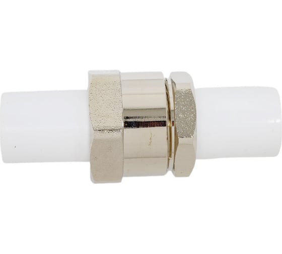 Изображение товара Комбинированная разъемная муфта - американка Blue Ocean разборная полипропиленовая - 20х20 PPRF/UA(W)-2-20х20