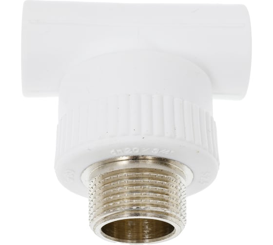 Изображение товара Комбинированный тройник Blue Ocean полипропиленовый, резьбовой НР - 20х3/4 PPRF/ETT(W)-20х3/4"