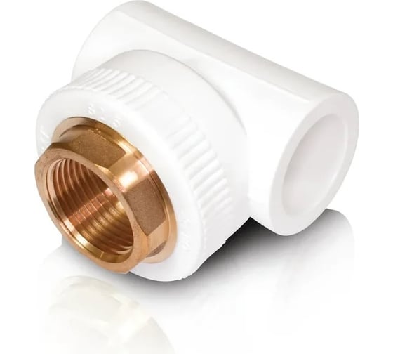 Изображение товара Комбинированный тройник Blue Ocean полипропиленовый, резьбовой ВР - 32х1 PPRF/ITT(W)-32х1"