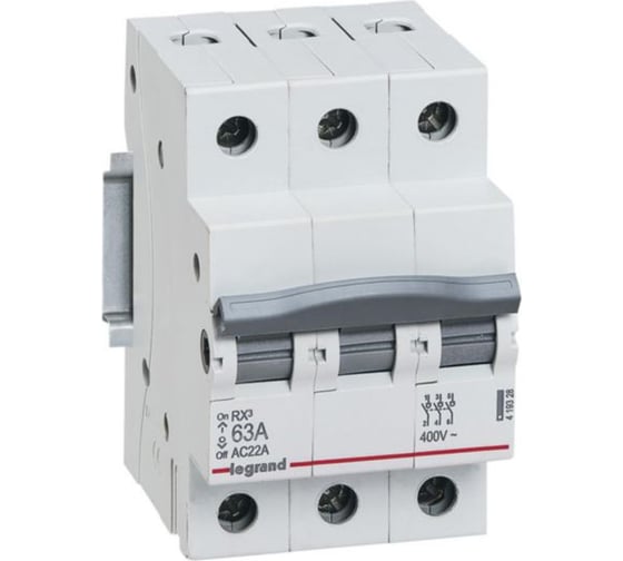 Изображение товара Выключатель-разъединитель Legrand RX3 3П, 63A 419328