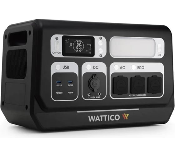 Изображение товара Портативная электростанция WATTICO ИБП для дома и котла Home 2200 Max home_2200_max