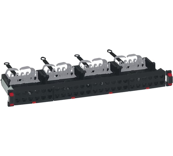 Изображение товара Патч-панель неукомплектованная Legrand  высокой плотности, 19'', 1U, на 48 коннекторов 033793