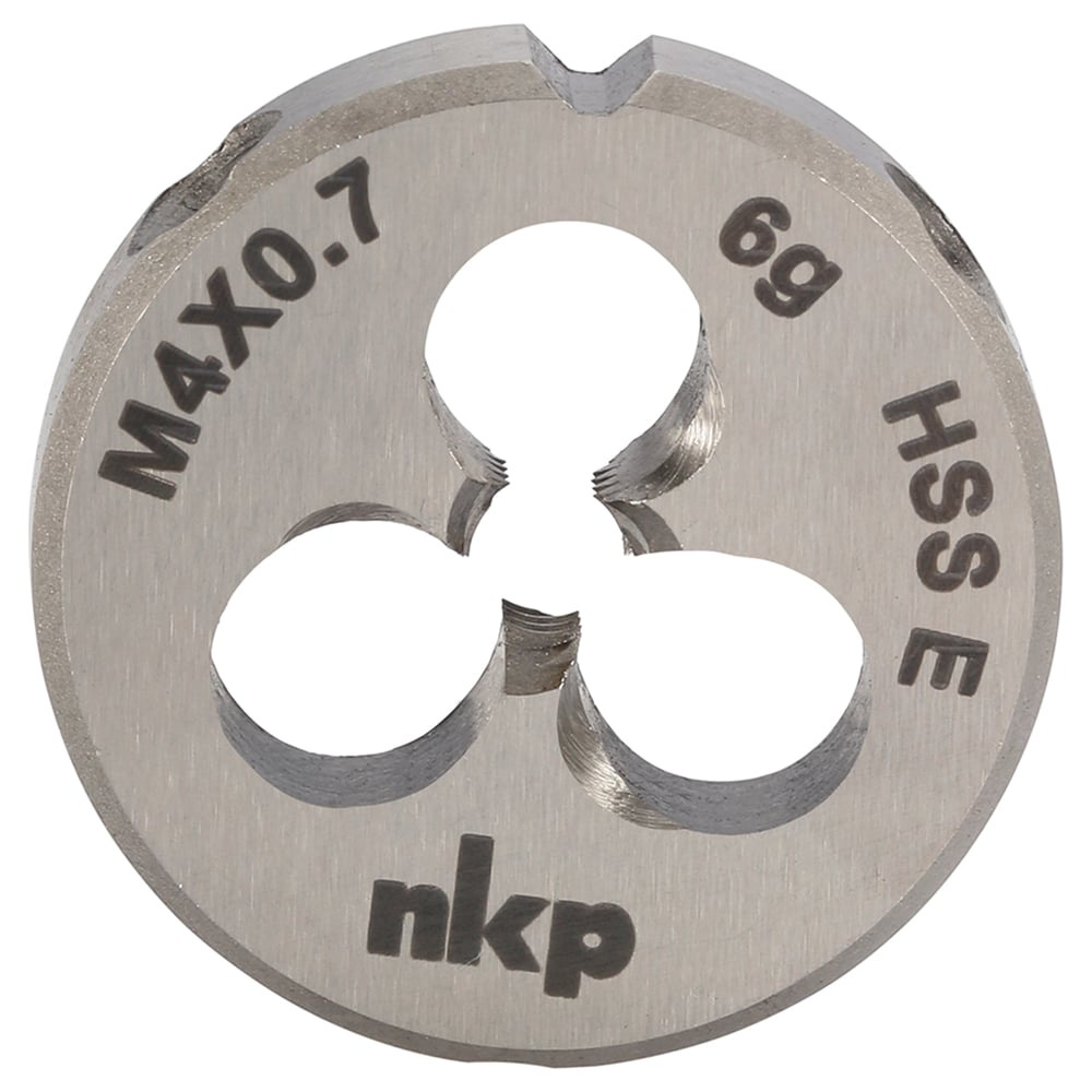 Изображение товара Плашка NKP М4 шаг 0.7мм DINEN22568 HSSE 6g для резьбовых соединений