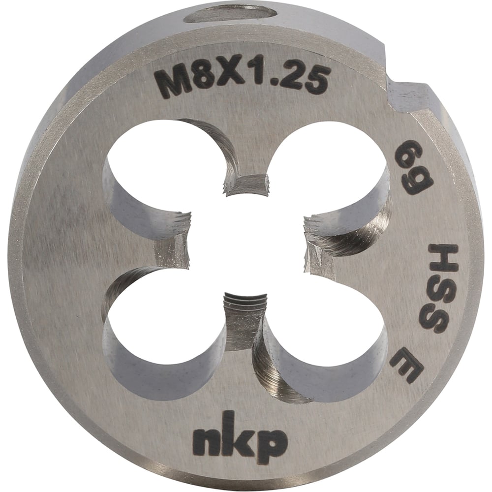 Изображение товара Плашка NKP М8 шаг 1.25мм DIN EN 22568 HSSE 6g 25х9мм