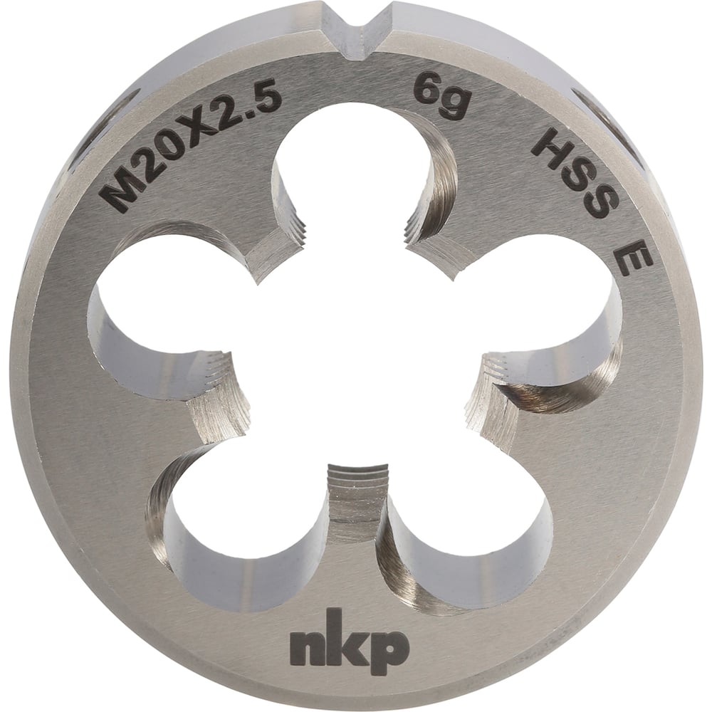 Изображение товара Плашка NKP М20 шаг 2.5 мм DIN EN 22568 HSSE 6g 45х18 мм для нарезки резьбы