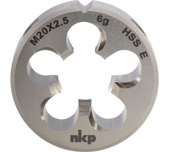 Изображение товара Плашка NKP М20 шаг 2.5мм DINEN22568 HSSE 6g 45х18мм 188001-N2-0200