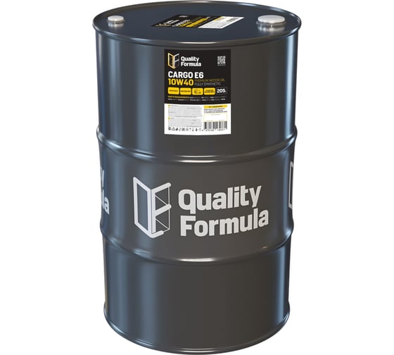 Изображение товара Моторное масло Quality Formula QF Cargo E6 10W40, 205л 430900050