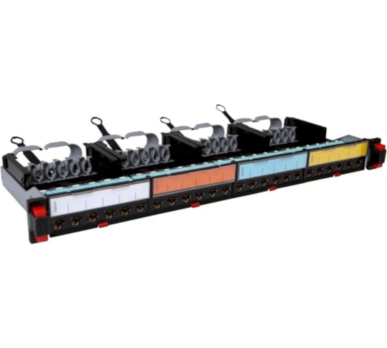 Изображение товара Патч-панель укомплектованная Legrand 19'', 1U, категория 8, STP, 24 x RJ 45 033782