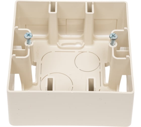 Изображение товара Коробка Legrand для накладного монтажа 1 пост Etika слоновая кость 672520