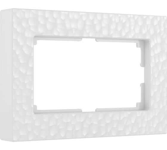 Изображение товара Рамка для двойной розетки WERKEL Hammer белый W0082401 a052533