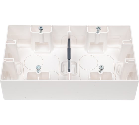 Изображение товара Коробка Legrand для накладного монтажа 2 поста Etika белый 672530