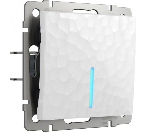 Изображение товара Одноклавишный проходной выключатель с подсветкой hammer WERKEL W1212101 белый a052028