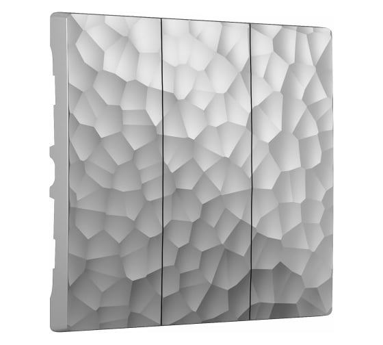 Изображение товара Набор клавиш для трехклавишного выключателя WERKEL hammer серебряный W1239006 a052089