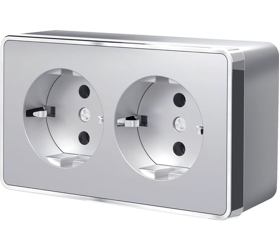 Изображение товара Двойная розетка с заземлением WERKEL W5072106 a052776
